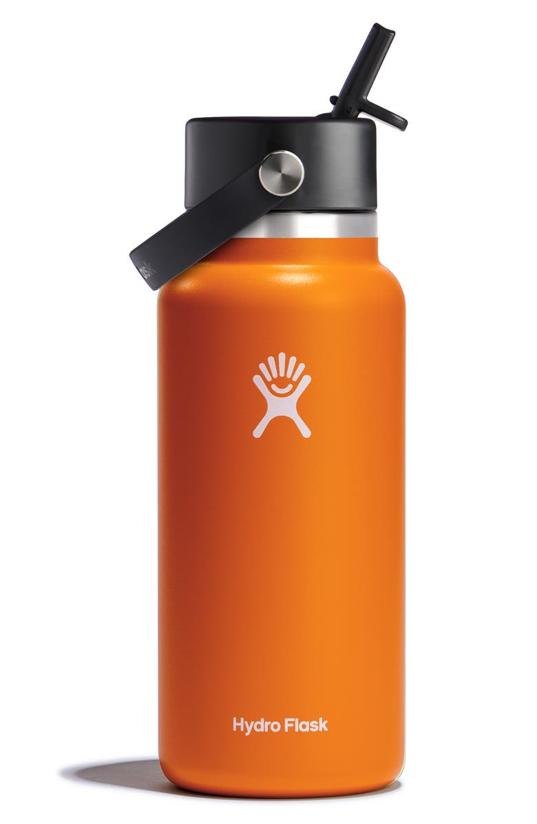 Hydro Flask 32-Ounce Wide Mouth Flex Straw Cap Water Bottle, Main, color, Mesa