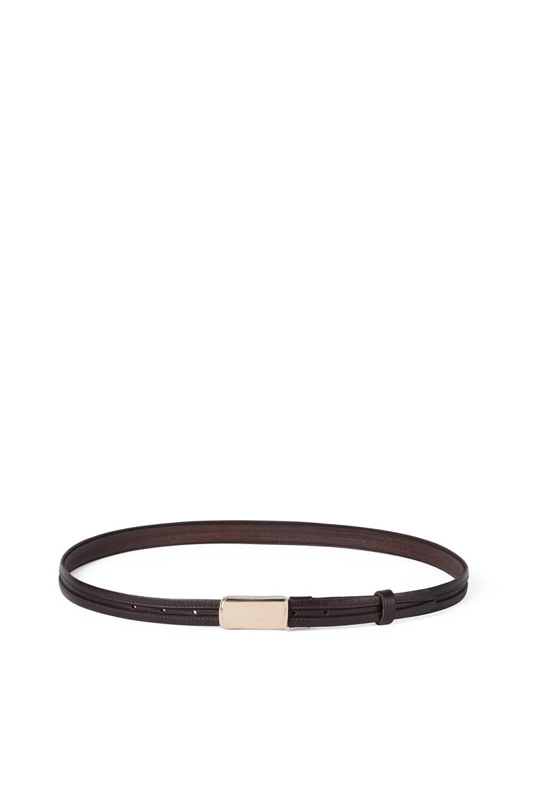 Leather belt, Main, color, Chocolate