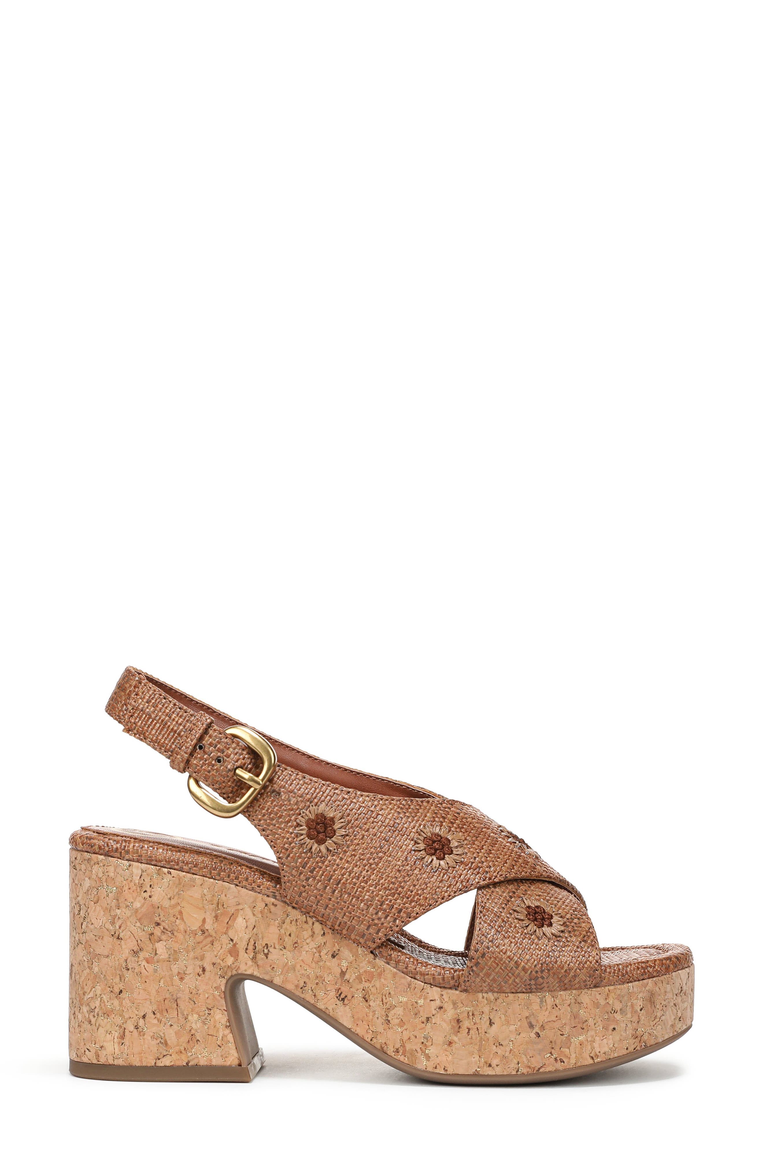 Hanfleur Platform Slingback Sandal, Alternate, color, CUOIO