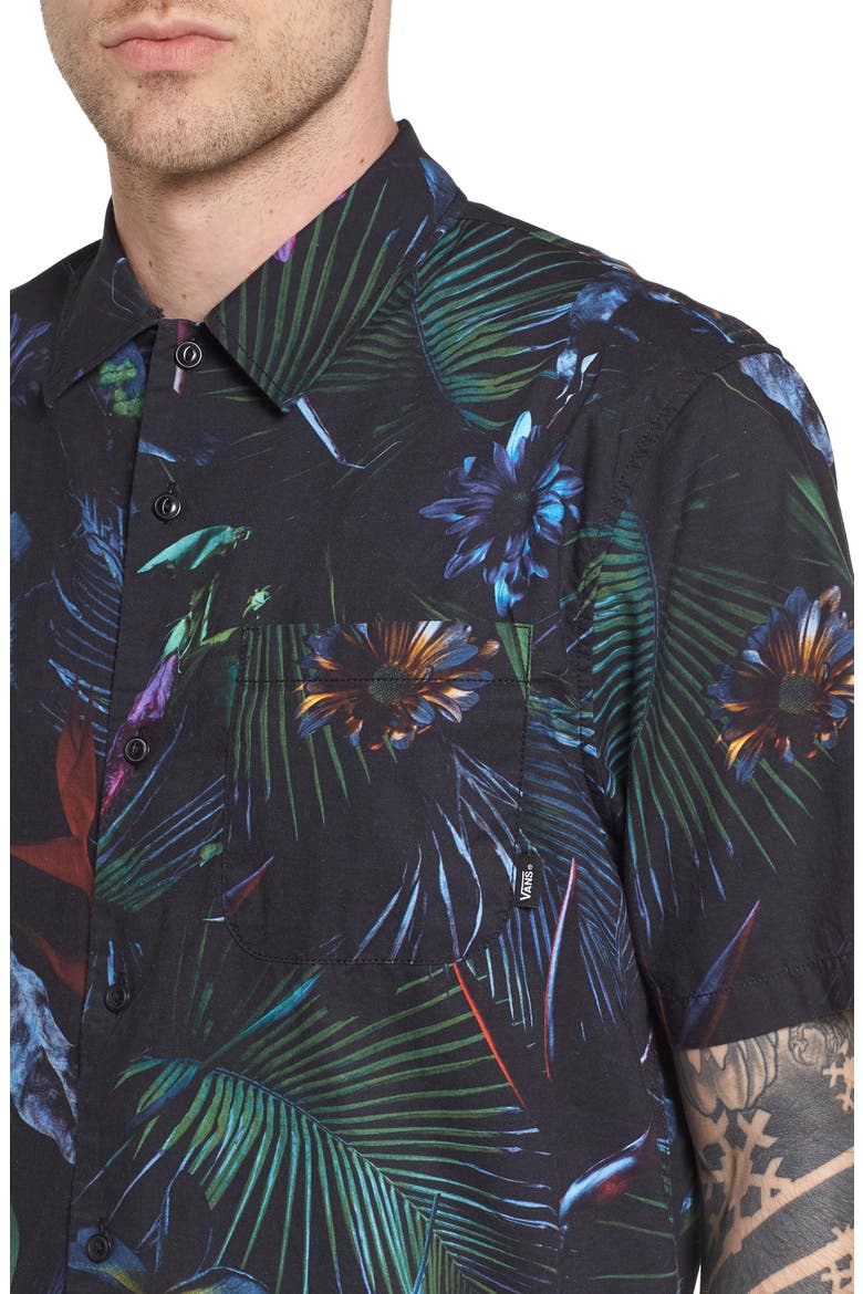Neo Jungle Short Sleeve Shirt, Alternate, color, NEO JUNGLE