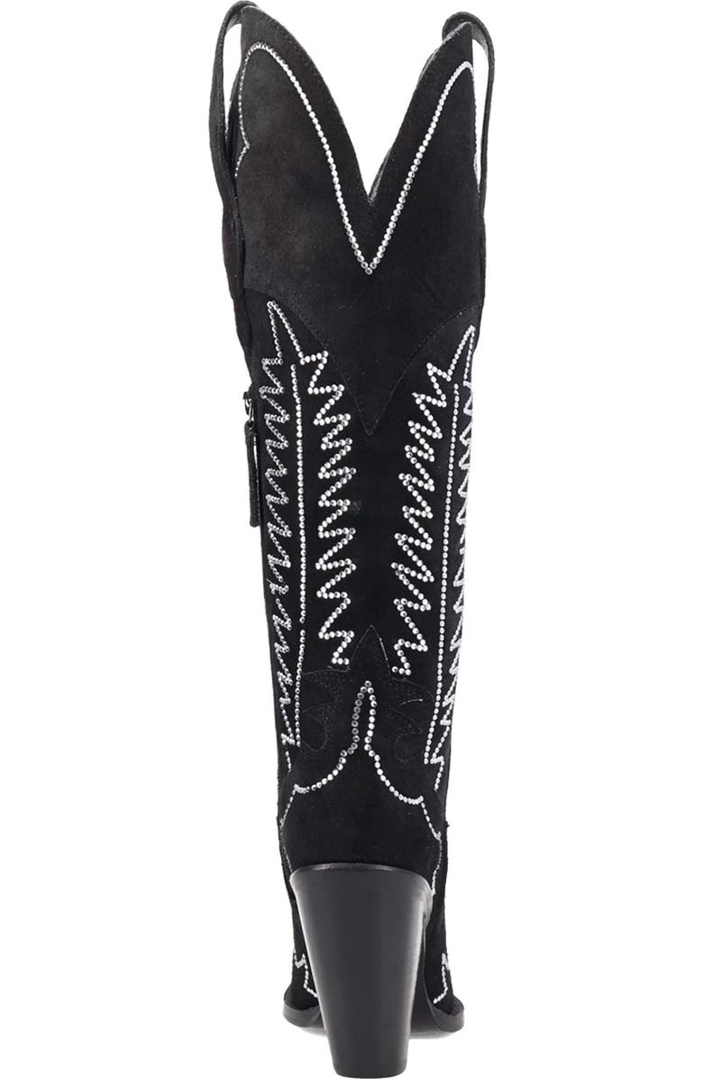 Dingo Double Take Over the Knee Western Boot, Alternate, color, Black
