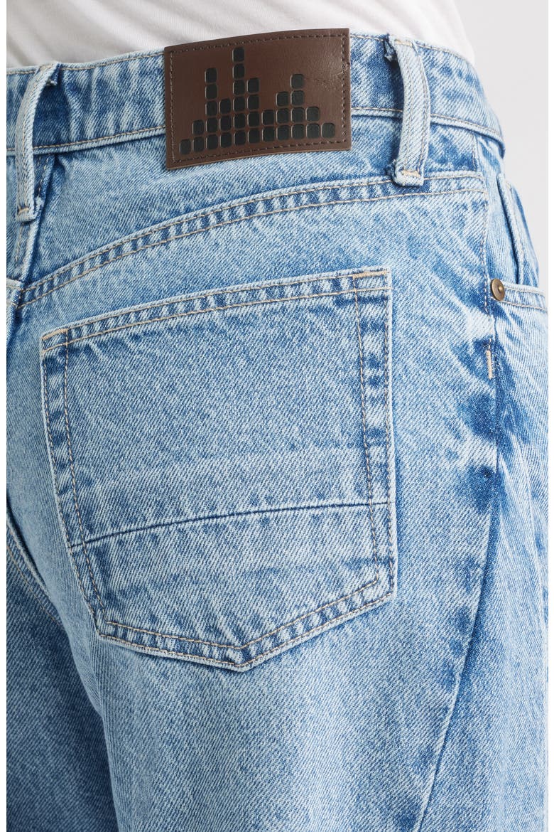Raw Hem High Waist Ankle Barrel Leg Jeans, Alternate, color, VINTAGE WHISKER