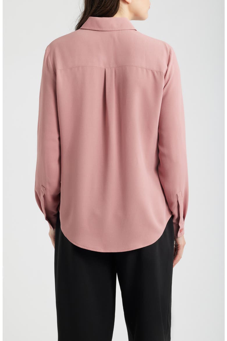 Clean Front Utility Button-Up Shirt, Alternate, color, SOFT PRIMROSE