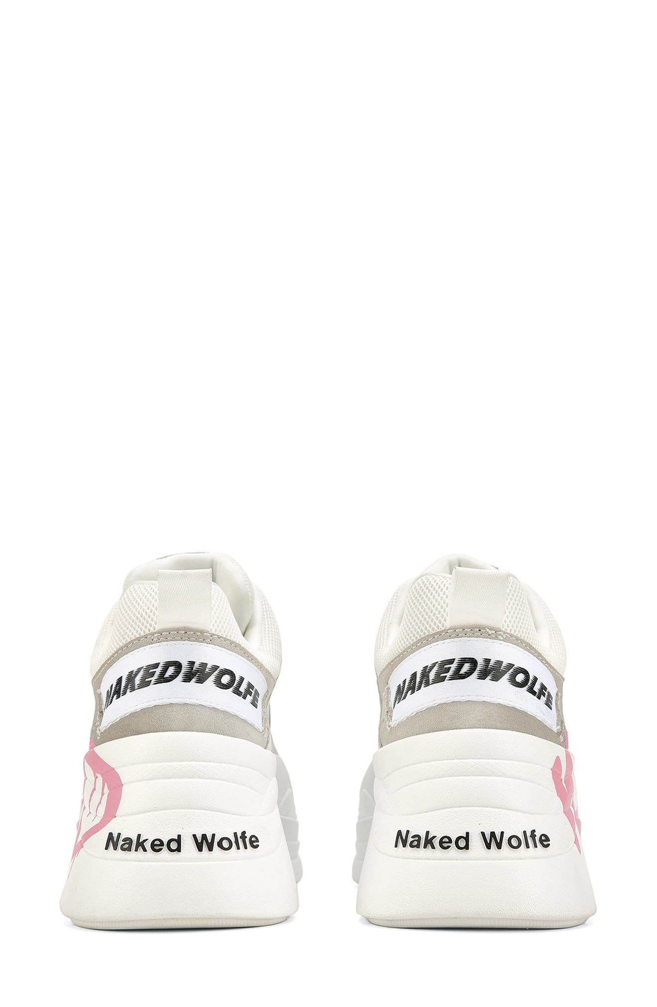 Naked Wolfe Track Logo Chunky Platform Sneaker, Alternate, color, 