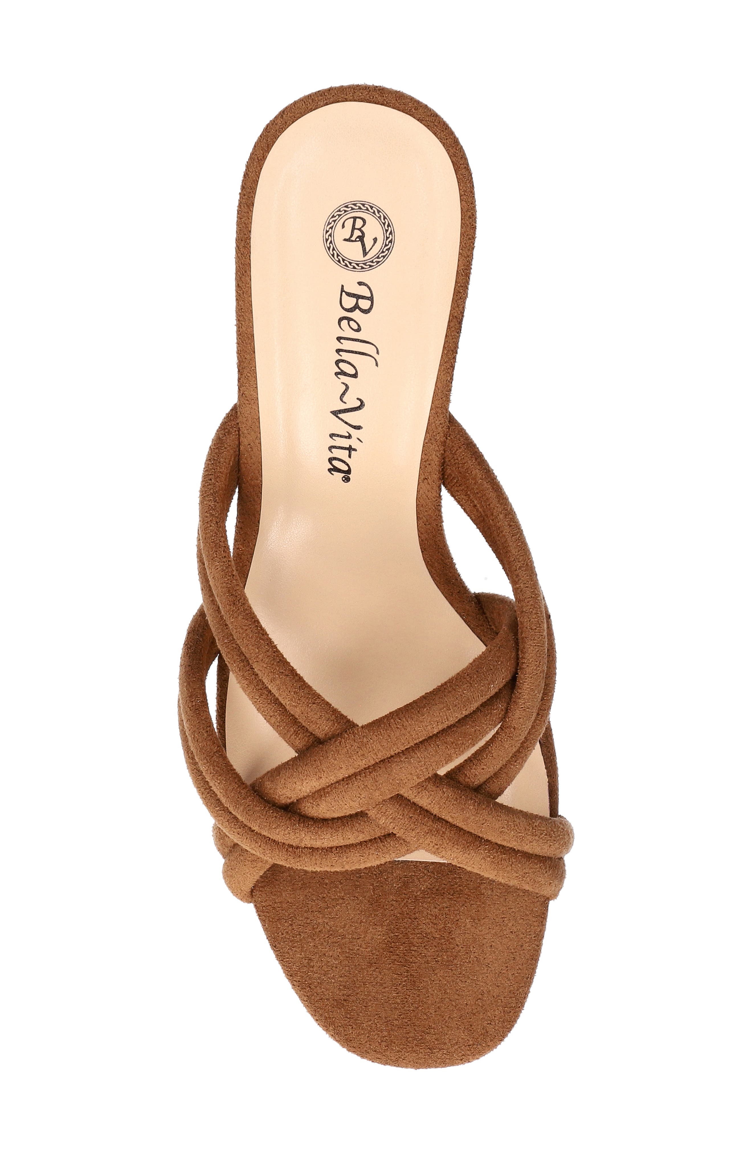Carmen Slide Sandal, Alternate, color, COGNAC SUEDE