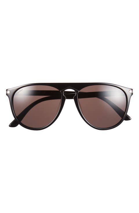 57mm Aviator Sunglasses