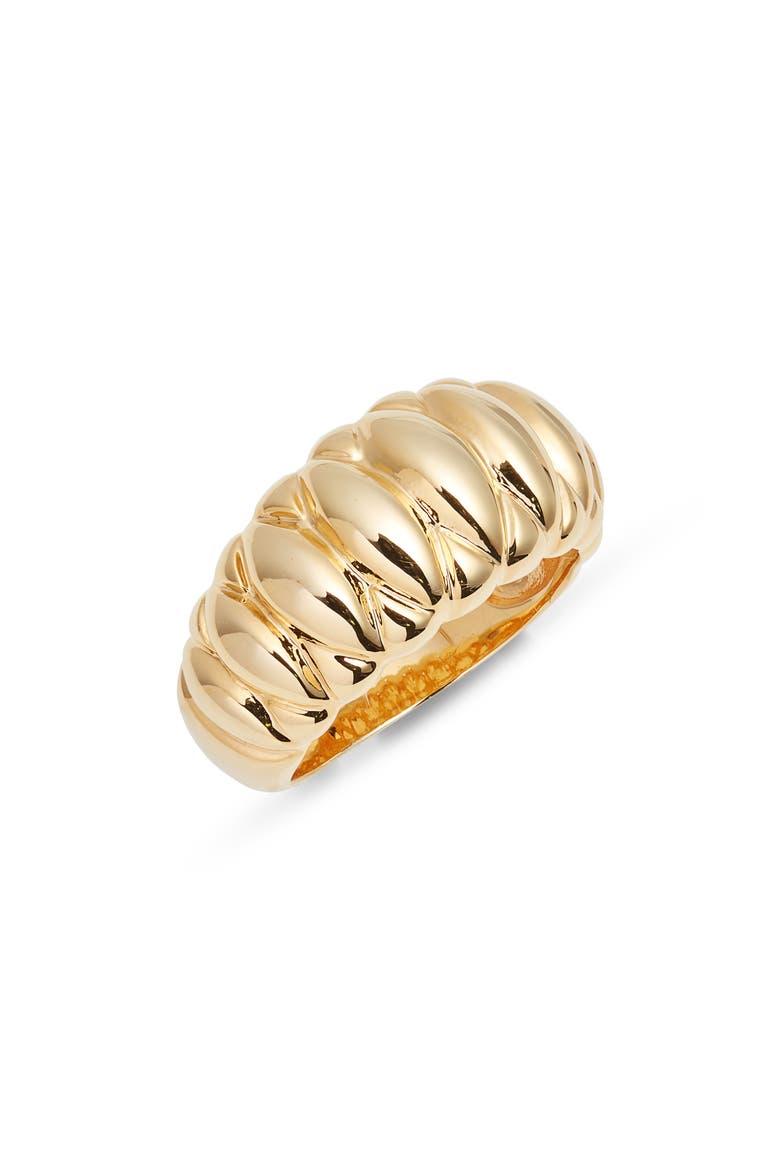 Textured Dome Ring, Main, color, GOLD
