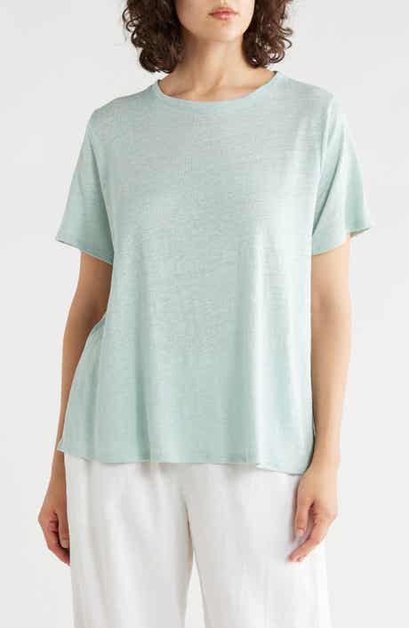 Eileen Fisher Organic Linen Crewneck T-Shirt