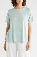 Eileen Fisher Organic Linen Crewneck T-Shirt
