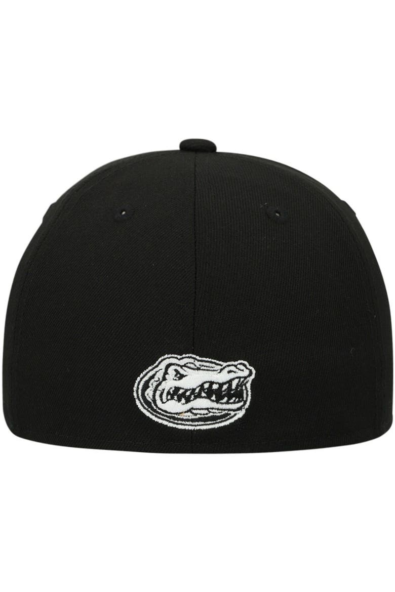 Men's New Era Florida Gators Black & White 59FIFTY Fitted Hat, Alternate, color, Black