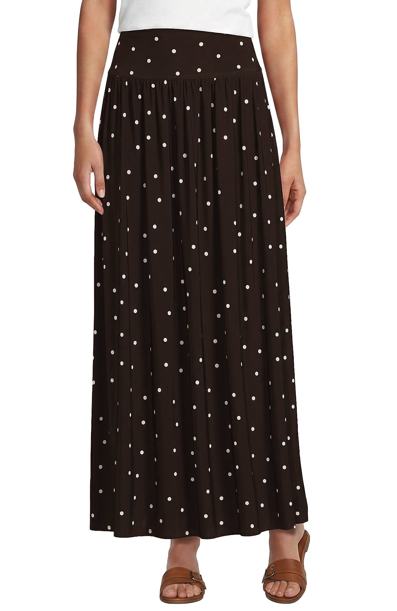 selected Rich Coffee/White Polka Dot