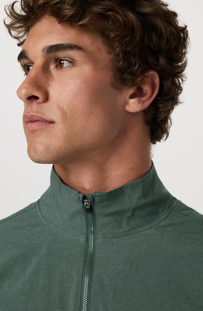 Vuori Venture Track Jacket, Alternate, color, Agate Green Lin Text