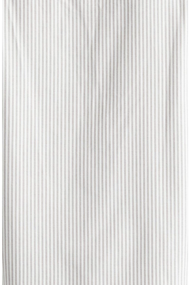 Oxford Cotton Button-Down Shirt, Alternate, color, WHITE / BROWN
