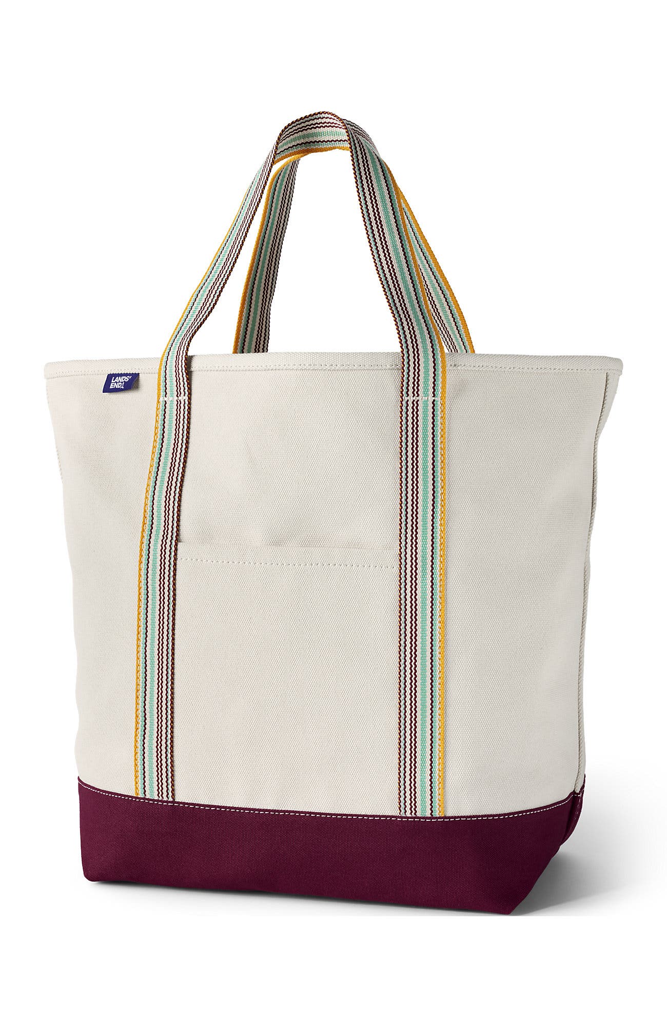 Natural/Burgundy Spritz Stripe