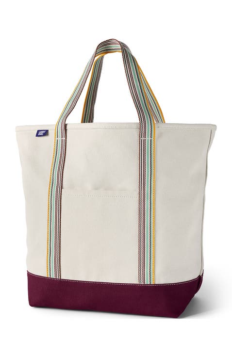 Open Top Canvas Tote Bag