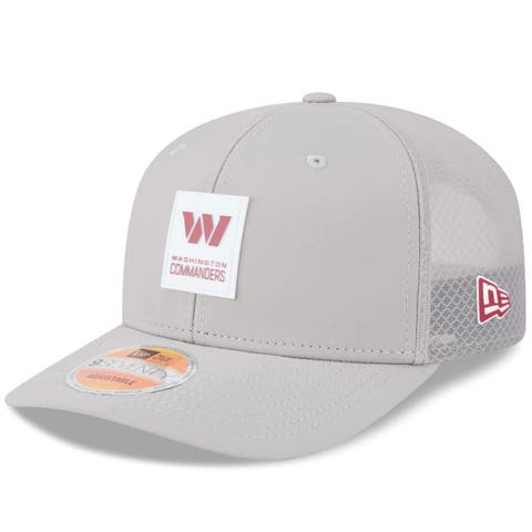 Men's New Era Gray Washington Commanders 2025 Sideline  9SEVENTY Adjustable Trucker Hat