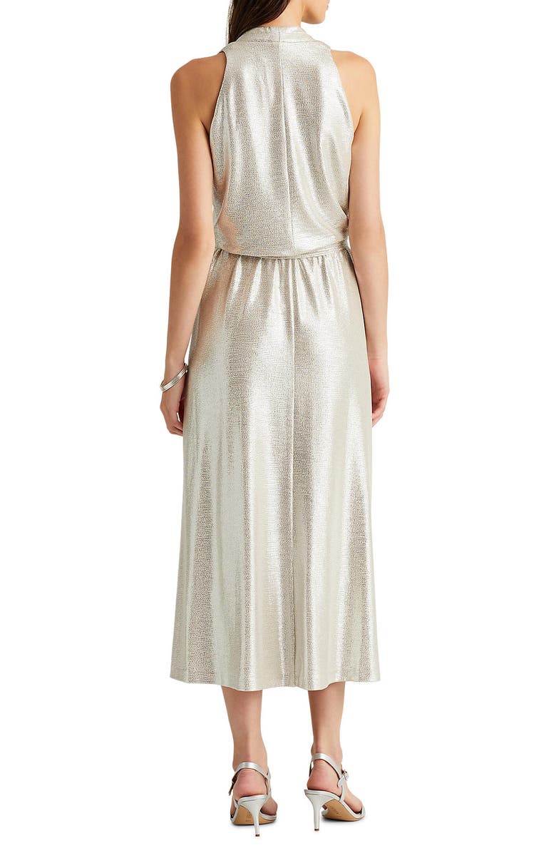 Ralph Lauren Illuminating Wrap Cocktail Dress, Alternate, color,