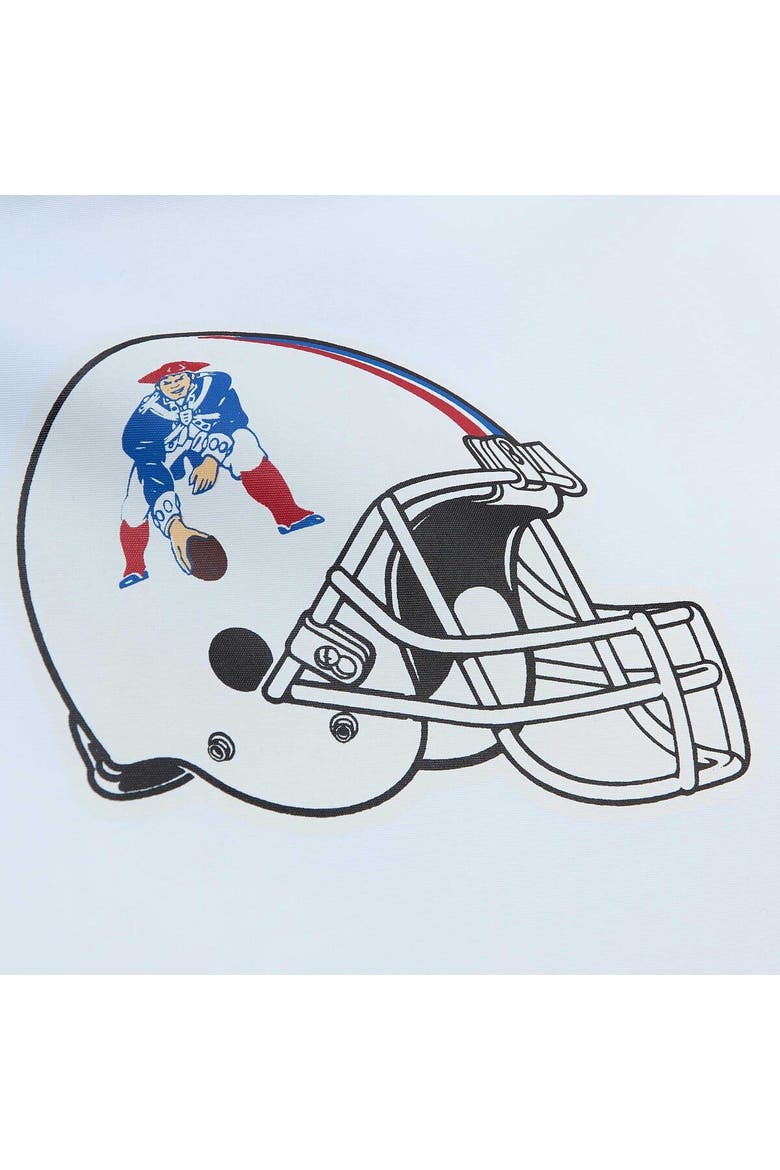 Men's Mitchell & Ness  White New England Patriots Team Burst Warm-Up Full-Zip Jacket, Alternate, color, White