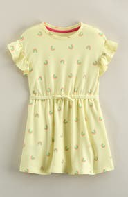 Tucker + Tate Kids' Print Flutter Sleeve Fleece Dress