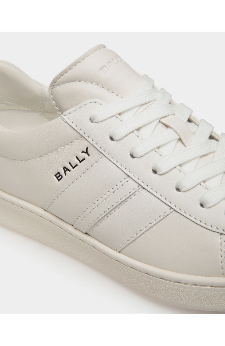 Bally Tennis Sneaker in Plain Calf Leather, Alternate, color, White