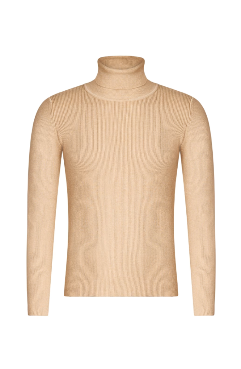 Chuks Collins Michael Turtle-Neck Sweater, Main, color, Neutral