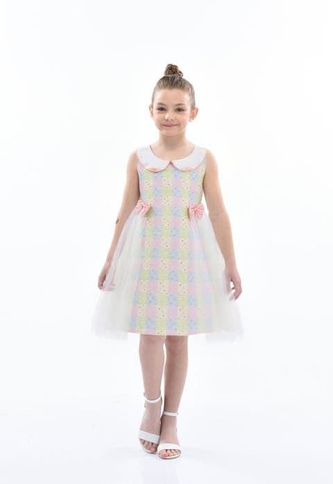 Spring Gingham Tulle Dress (Toddler & Little Kid)