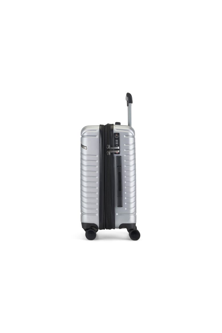Oslo 3 Piece Hardside Luggage Set with Expansion, Alternate, color, Silver
