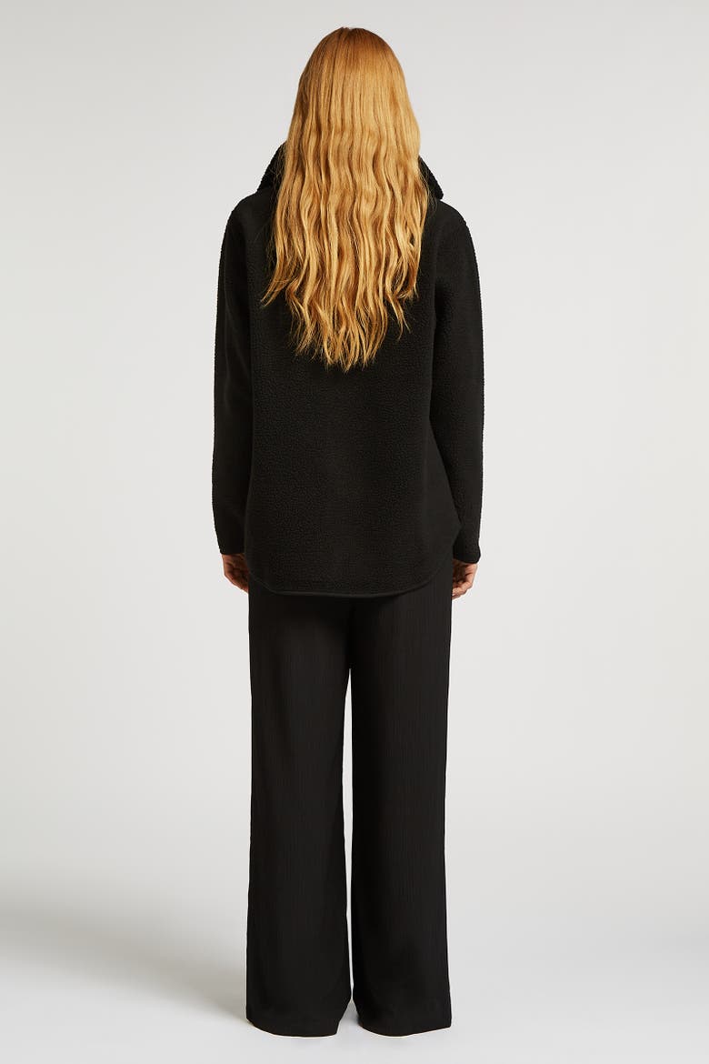 Lennox Half-Zip Long Sleeve Sweatshirt, Alternate, color, Black