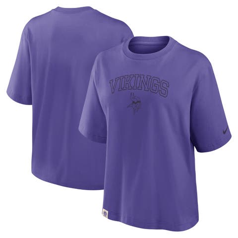 Women's Nike Purple Minnesota Vikings Glory Arch Boxy T-Shirt
