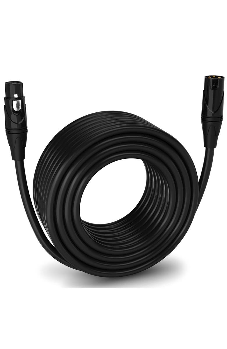 Lyxpro 150 ft Balanced XLR Cable, Male to Female, 3 Pin Microphone Cable, Main, color, Black