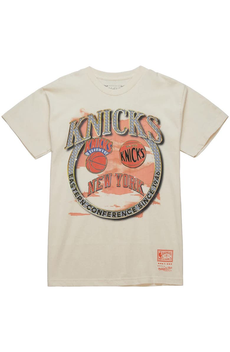 Mitchell & Ness Men's Mitchell & Ness  White New York Knicks Big & Tall Hardwood Classics Crown Jewels T-Shirt, Alternate, color, White