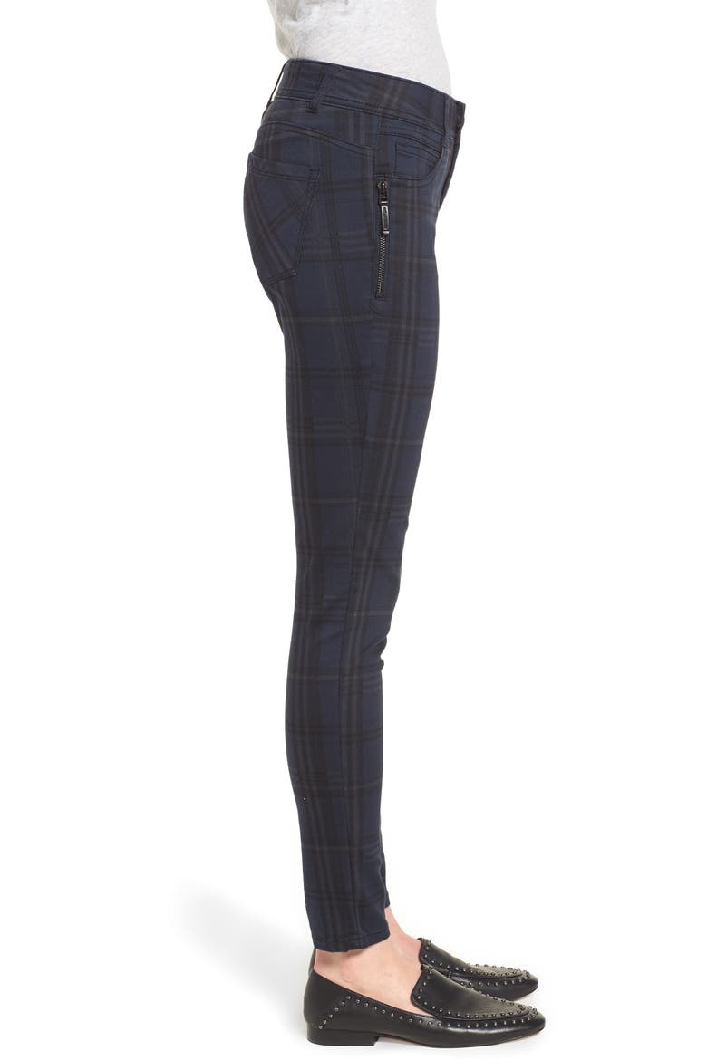 Ab-Solution Plaid Slim Pants (Nordstrom Exclusive), Alternate, color, MIDNIGHT BLUE