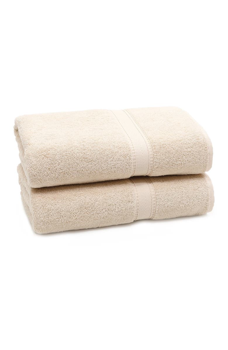 Linum Home Textiles Sinemis Terry Bath Towels - Set of 2 - Beige, Alternate, color,