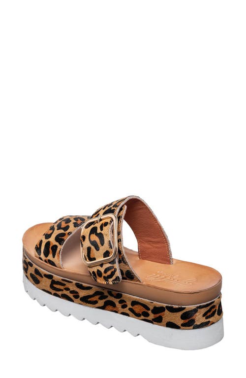 Antelope Afra Faux Fur Platform Slide Sandal In Brown
