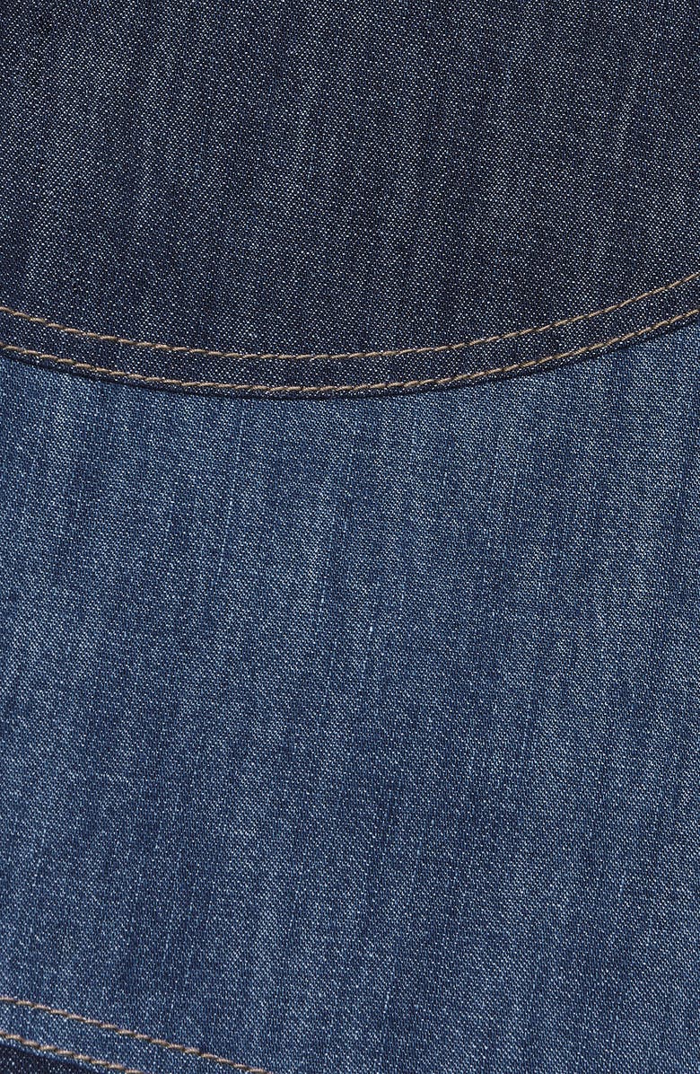 Reiss Kids' Wilder Denim Dress, Alternate, color, Blue