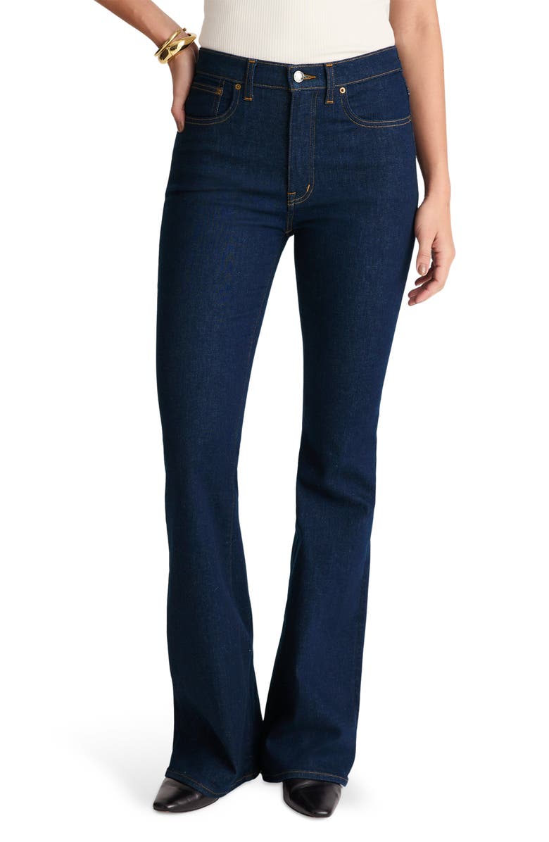 Madewell The Stretch Flare Jeans, Main, color, Rinse Wash