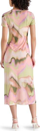 Mesh T-Shirt Midi Dress