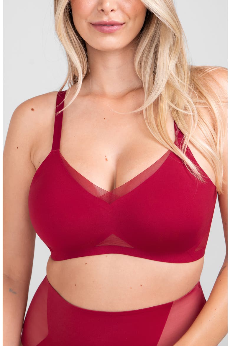Liftwear Crossover Bra, Main, color, RUBY