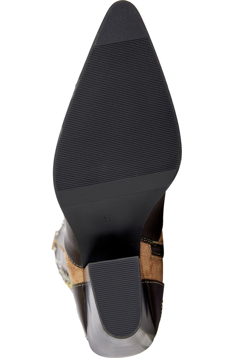 AZALEA WANG Flutter Knee High Western Boot, Alternate, color,