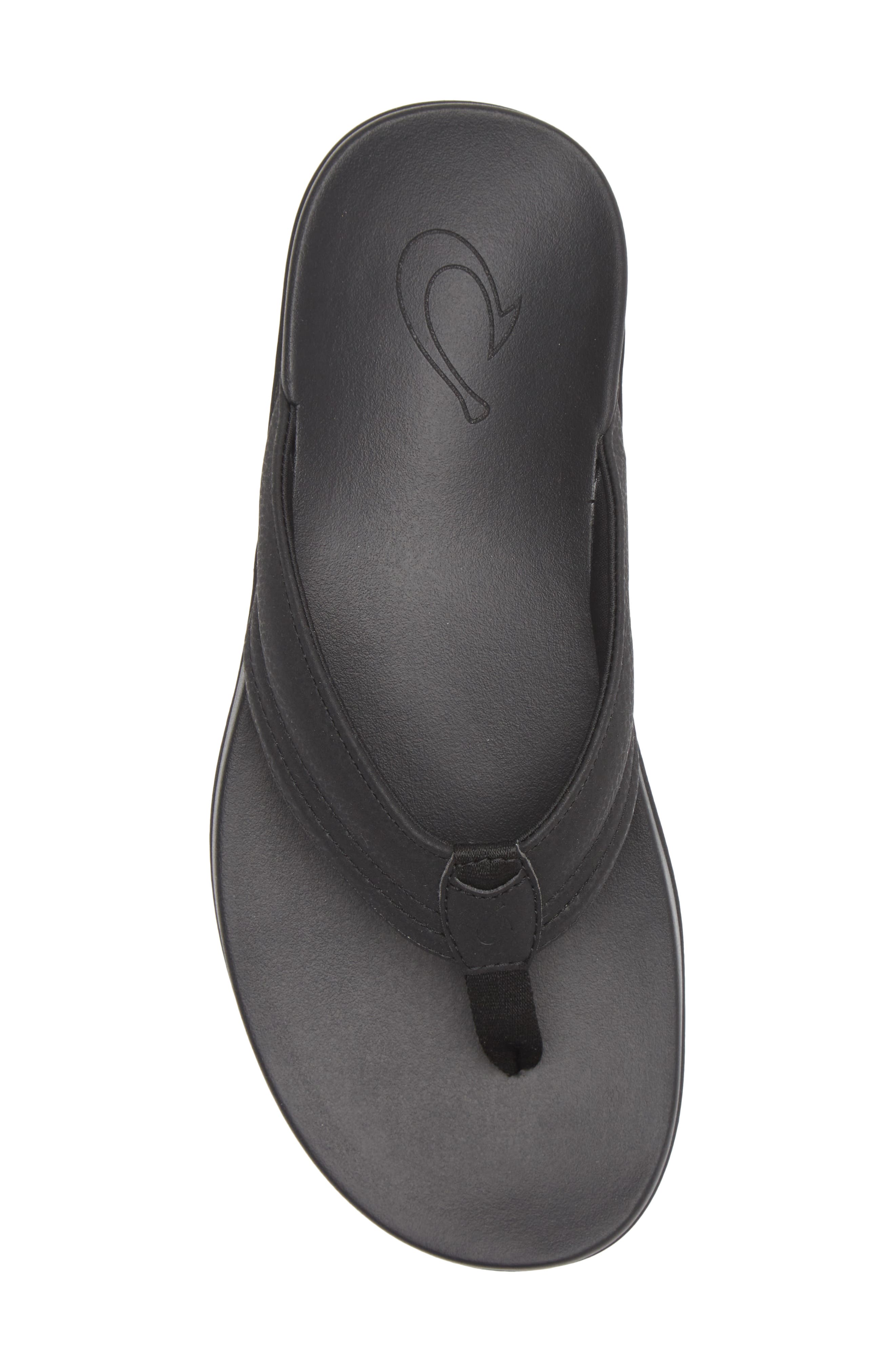 OluKai Maha Flip Flop, Alternate, color, Black / Black