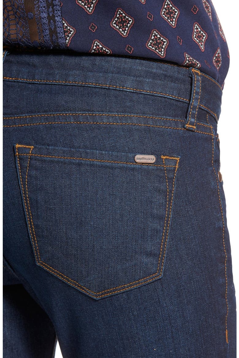 STS Blue 'Nikki' Flare Leg Skinny Jeans, Alternate, color, NAPA W/ DARK BASE