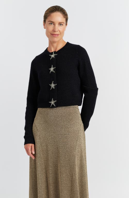 Chinti & Parker Laura Whitmore Shooting Star Cardigan In Black