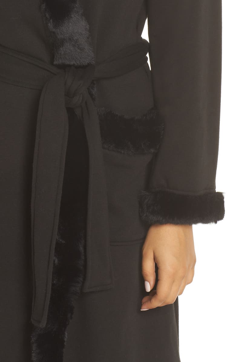 UGG<sup>®</sup> Duffield II Deluxe Faux Fur Trim Robe, Alternate, color, 