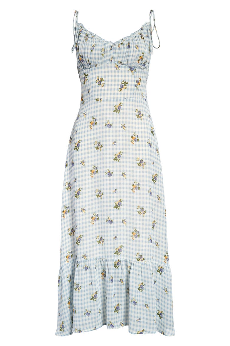 Embry Floral Midi Dress, Alternate, color, AL FRESCO
