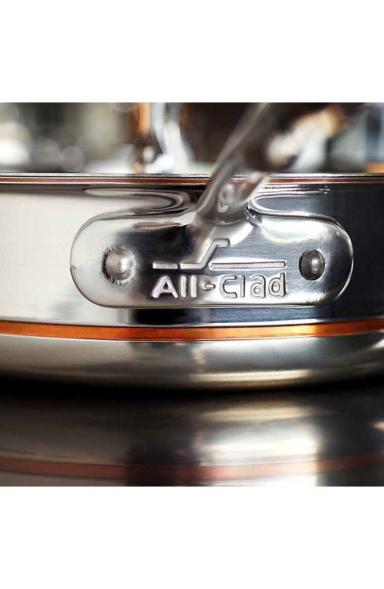 All-Clad Copper Core 5-Ply Bonded 3-Quart Sauté Pan with Lid, Alternate, color, Silver