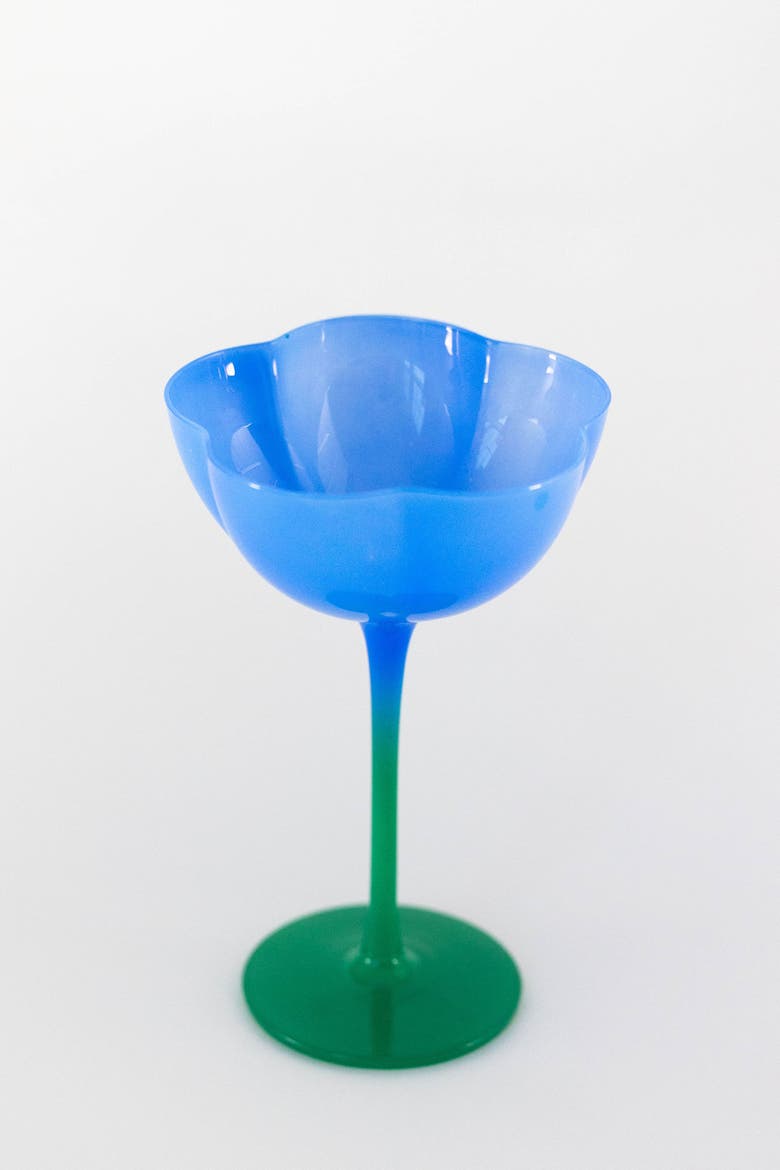 Ombre Flower Coupes, Assorted Colors, Set of 4, Alternate, color, Multi