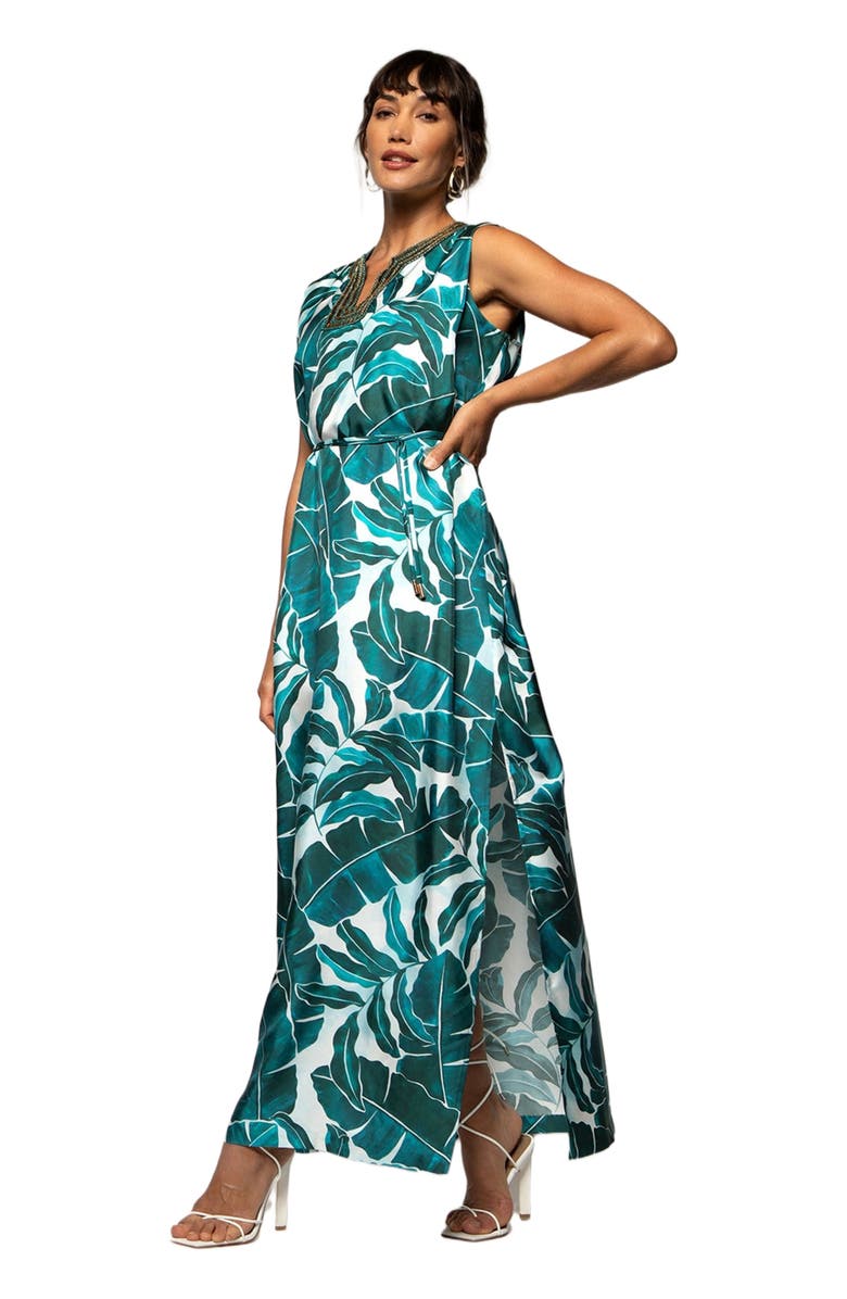 Tori Richard Looking Up Lia Dress, Alternate, color, Deep Sea