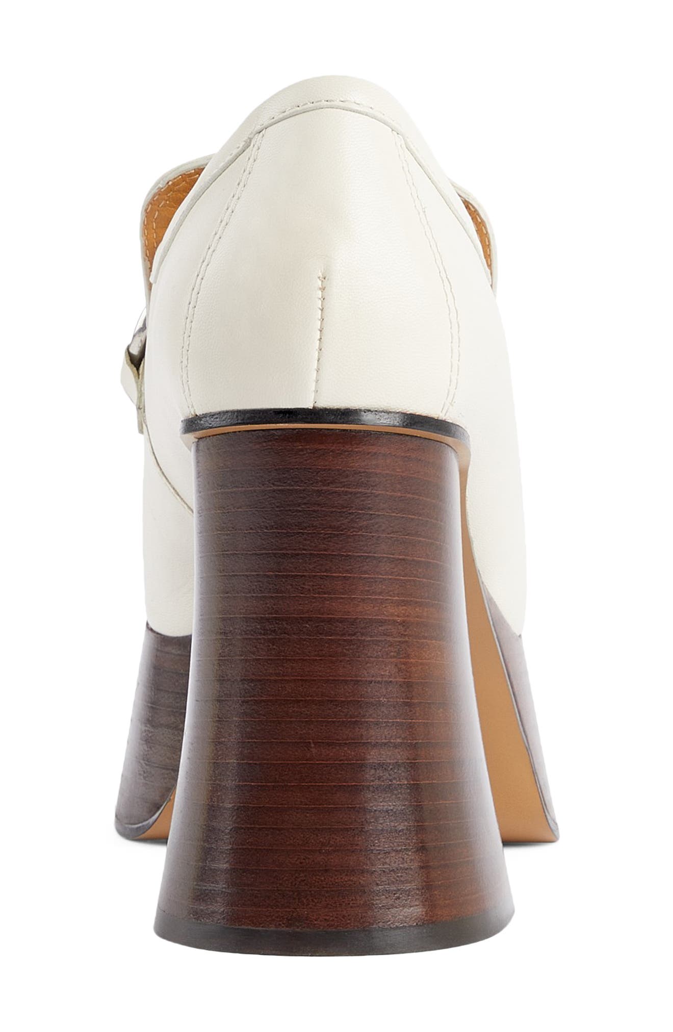 Horsebit Platform Loafer, Alternate, color, MYSTIC WHITE