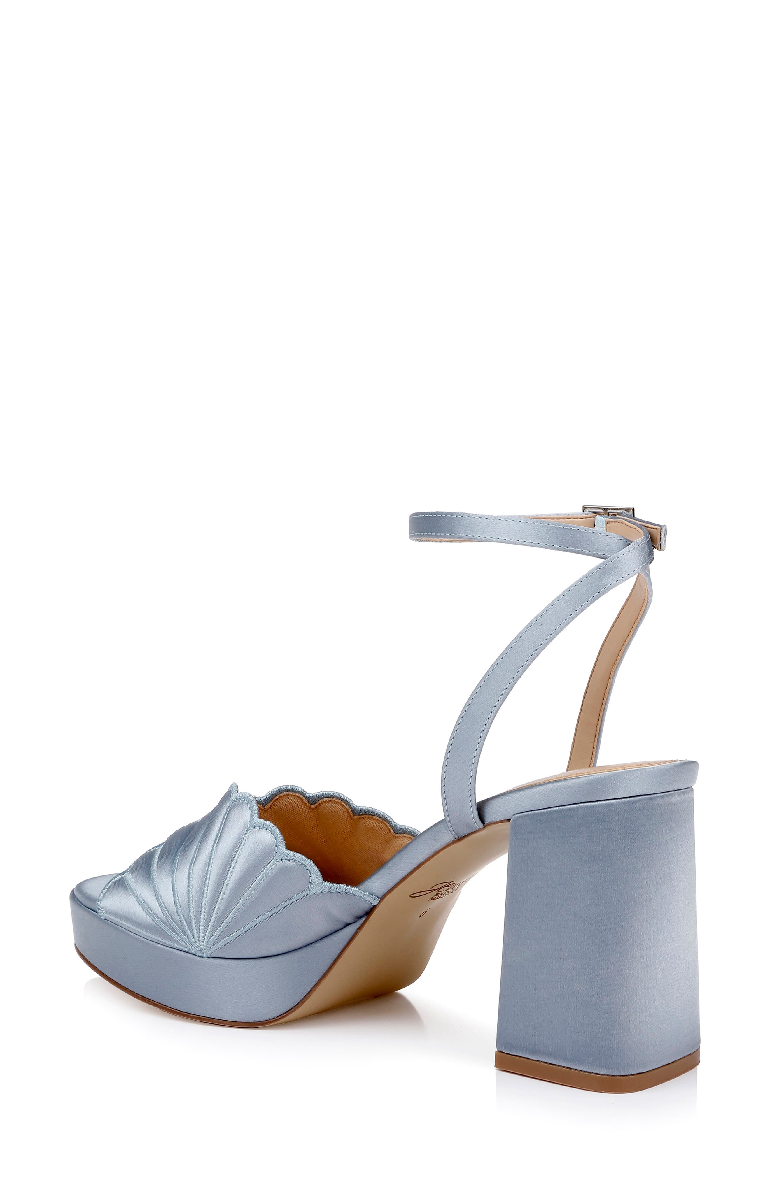 Paola Ankle Strap Platform Sandal, Alternate, color, MIST BLUE SATIN