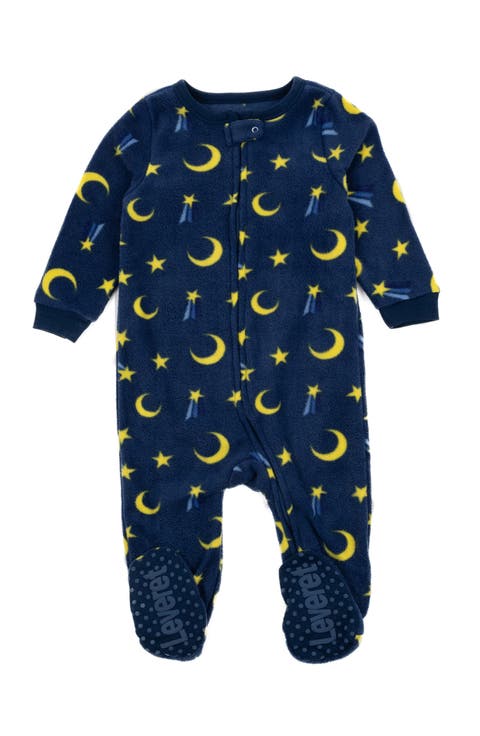 Footed Fleece Printed Matching Family Holiday Pajamas